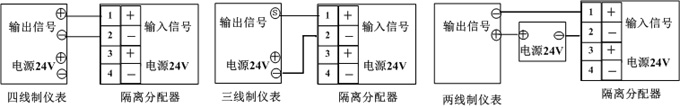 信號(hào)隔離器接線圖